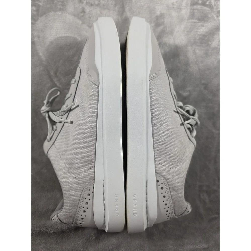 Cole Haan Mens GRANDPRO‎ RALLY T-toe Sneaker Microchip/Optic White US 9 Wide